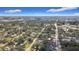 Aerial view of residential neighborhood with a main road at 15572 George Blvd, Clearwater, FL 33760