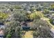 High-angle view of the house, highlighting its size and lot at 1601 Lakeview Rd, Clearwater, FL 33756