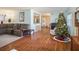 Living room with hardwood floors and sectional sofa at 1601 Lakeview Rd, Clearwater, FL 33756