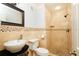 Bathroom with shower, tile flooring and updated vanity at 3127 W Sligh Ave # 203B, Tampa, FL 33614