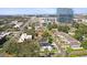 Aerial view showcasing a modern home and its location near the city skyline at 3402 W Grace St, Tampa, FL 33607