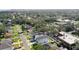 Aerial view of a modern two-story house in a tree-lined neighborhood at 3404 W Grace St, Tampa, FL 33607