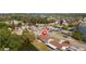 Aerial view of a single-Gathering home with water access at 3438 Moog Rd, Holiday, FL 34691