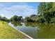 Tranquil canal view from the backyard at 3438 Moog Rd, Holiday, FL 34691