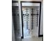 Modern built-in wine rack adds sophistication and functionality to the space at 6524 6Th N Ave, St Petersburg, FL 33710