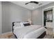 Comfortable bedroom featuring a plush bed, accent lighting, and en-suite bathroom, offering a relaxing private retreat at 7602 Antilla St, Tampa, FL 33625