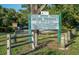 Rocky Creek Trails Nature Preserve sign provides location and other pertinent information to visitors at 7602 Antilla St, Tampa, FL 33625