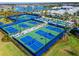 Well-lit pickleball and tennis courts at 8705 Coastal Key Way, Parrish, FL 34219