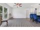 Bright and open floor plan with a view from the dining room to the kitchen area at 1009 Black Knight Dr, Valrico, FL 33594