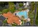 Overhead view of building and pool area at 12077 Gandy N Blvd # 332, St Petersburg, FL 33702