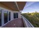 A private balcony boasts views of lush greenery and provides a relaxing outdoor space at 12077 Gandy N Blvd # 332, St Petersburg, FL 33702