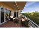Stylish balcony with comfortable seating, perfect for enjoying the beautiful outdoor view at 12077 Gandy N Blvd # 332, St Petersburg, FL 33702