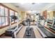 Community gym featuring treadmills, stationary bike, and weightlifting equipment at 12077 Gandy N Blvd # 332, St Petersburg, FL 33702