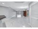 Spacious living room with marble floors at 12077 Gandy N Blvd # 332, St Petersburg, FL 33702