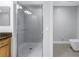 Bathroom shower stall at 12077 Gandy N Blvd # 332, St Petersburg, FL 33702