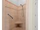 Walk-in shower with built-in seat at 1406 Deerbourne Dr, Wesley Chapel, FL 33543