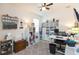 Bright craft room with ample storage, work desk, and sewing machine at 19494 Sea Glass Cir, Land O Lakes, FL 34638