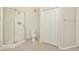 Bathroom with walk-in shower and linen closet at 2733 Via Cipriani # 830A, Clearwater, FL 33764
