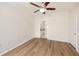 Bright bedroom with hardwood floors and access to bathroom at 2733 Via Cipriani # 830A, Clearwater, FL 33764