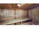 Clean and spacious sauna with wooden benches at 5130 Brittany S Dr # 607, St Petersburg, FL 33715