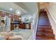 Modern kitchen with stainless steel appliances and breakfast bar at 10280 Post Harvest Dr, Riverview, FL 33578