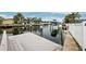 Private dock with water access and seating at 4000 14Th Ne Way, St Petersburg, FL 33703