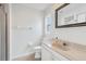 Clean bathroom, featuring a vanity, toilet and shower at 5506 79Th E Ave, Palmetto, FL 34221