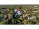 Aerial view showing a building's location in a quiet neighborhood at 5727 Desert Rose Pl, Tampa, FL 33615