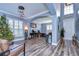 Open and airy living area with hardwood floors and a cozy atmosphere at 13181 Linzia Ln, Spring Hill, FL 34609