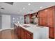 Modern kitchen with stainless steel appliances and an island at 1120 E Kennedy Blvd # 1221, Tampa, FL 33602