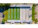 Aerial view of community shuffleboard courts at 119 Saint Pierres Way, Apollo Beach, FL 33572