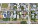 Aerial view of neighborhood with houses and pools at 2244 2Nd N Ave, St Petersburg, FL 33713