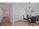 Bright dining room features a glass table and four gray chairs at 2942 4Th S Ave, St Petersburg, FL 33712