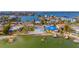 Bird's eye view of waterfront home and neighborhood at 409 161St Ave, Redington Beach, FL 33708