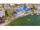 Stunning aerial view of waterfront home and surroundings at 409 161St Ave, Redington Beach, FL 33708