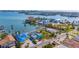 Waterfront property aerial view showcasing the home's unique location and surrounding area at 409 161St Ave, Redington Beach, FL 33708