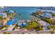 Wide aerial view of property and surrounding neighborhood at 409 161St Ave, Redington Beach, FL 33708
