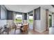 Breakfast nook with a round table and built in window seating at 4314 Pullet Ct, Lakewood Ranch, FL 34211