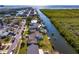 Aerial view showcasing house location and waterfront access at 4610 Bay Crest Dr, Tampa, FL 33615