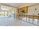 Kitchen undergoing renovation, with exposed walls and partial cabinets at 4610 Bay Crest Dr, Tampa, FL 33615