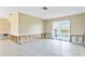 A living room with French doors and exposed framing during renovation at 4610 Bay Crest Dr, Tampa, FL 33615