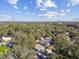 Aerial view of neighborhood showing home and surrounding area at 605 E Spruce St, Tarpon Springs, FL 34689