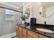 Modern bathroom with double sinks and a large shower at 605 E Spruce St, Tarpon Springs, FL 34689
