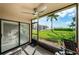 Relaxing screened lanai overlooking the community pool and ocean at 6382 Palma Del Mar S Blvd # 123, St Petersburg, FL 33715