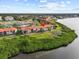 Aerial view showcasing condo location by the water at 1814 Mariner Dr # 159, Tarpon Springs, FL 34689