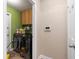 Laundry room with washer, dryer, and storage cabinets at 6006 Soaring Ave, Temple Terrace, FL 33617