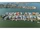 Aerial view showing home's location on a waterfront property at 16124 4Th E St, Redington Beach, FL 33708