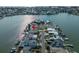 Property location shown in wide aerial view of neighborhood at 16124 4Th E St, Redington Beach, FL 33708