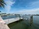 Private boat dock with lift and water access at 16124 4Th E St, Redington Beach, FL 33708