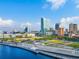Aerial view of St. Petersburg, FL, city skyline and park at 216 S Westland Ave # 4, Tampa, FL 33606